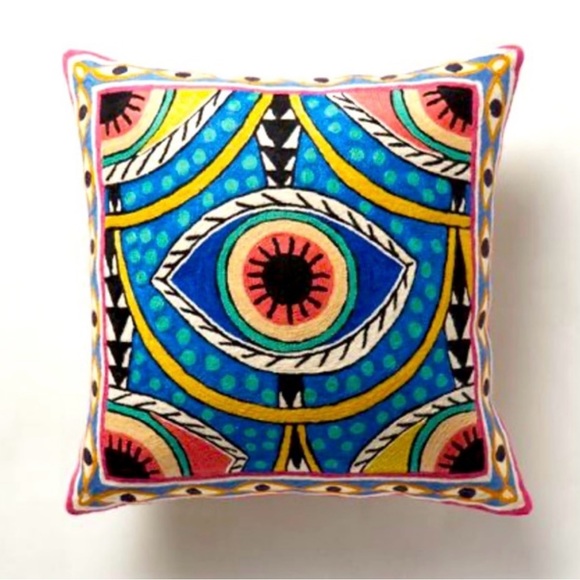 Evil Eye Pillow by Mara Hoffman for Anthropologie - Picture 1 of 5